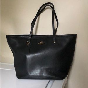 Coach black tote
